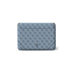 Чехол Guess sleeve GUCS14P4TB 14” blue 4G Triangle цена и информация | Рюкзаки, сумки, чехлы для компьютеров | 220.lv