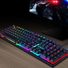 T-WOLF T20 spēļu tastatūra ar LED gaismu (ENG) цена и информация | Клавиатуры | 220.lv