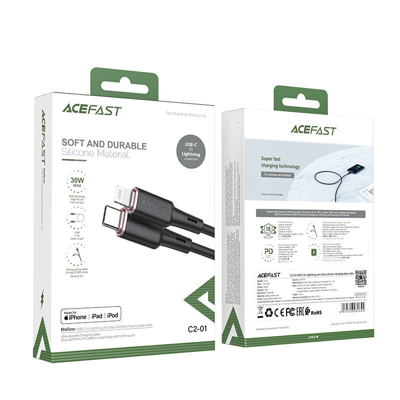 Acefast Cable MFI USB-C cena un informācija | Savienotājkabeļi | 220.lv