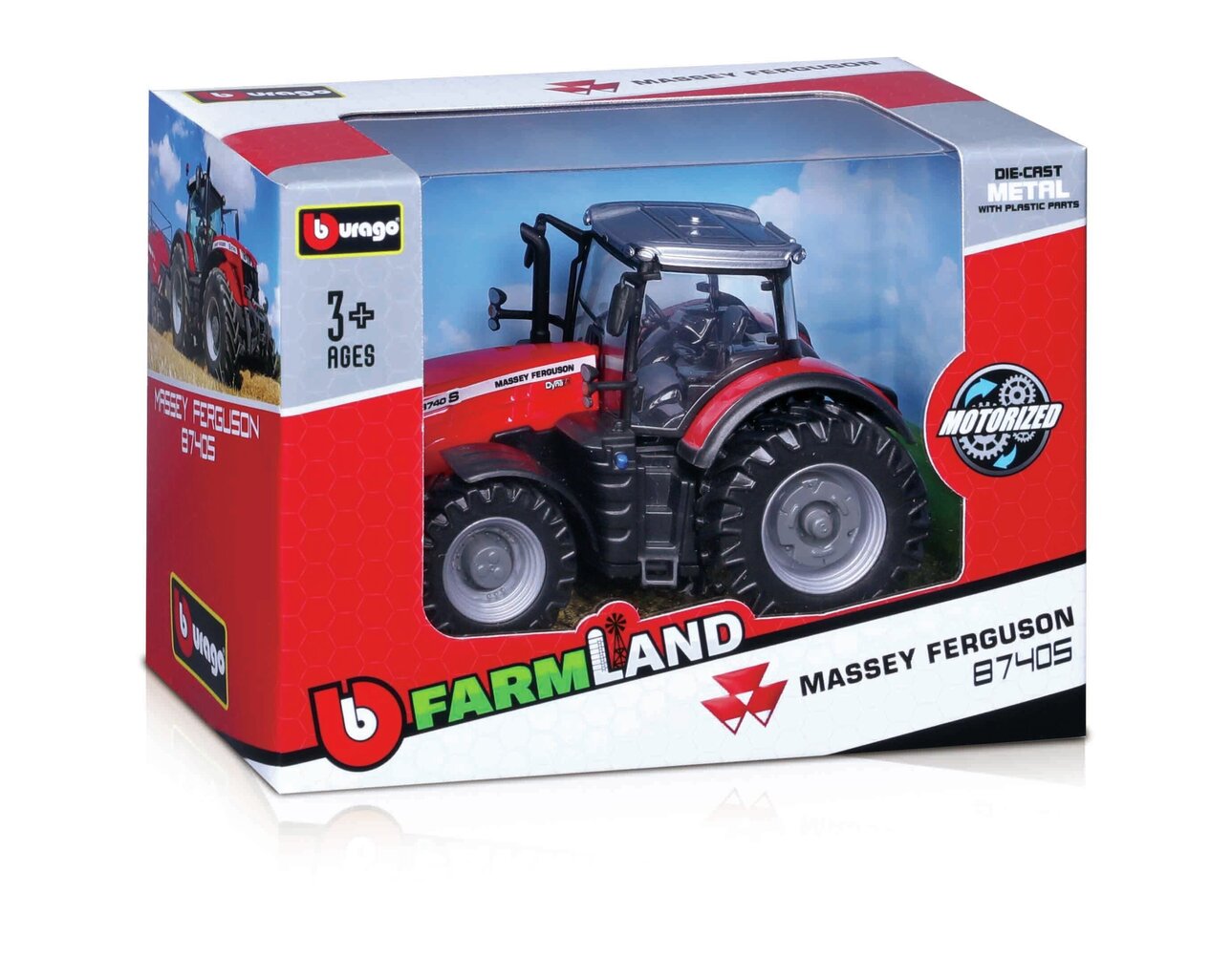 Lauku traktors Bburago 10 cm, 18-31610 cena un informācija | Rotaļlietas zēniem | 220.lv