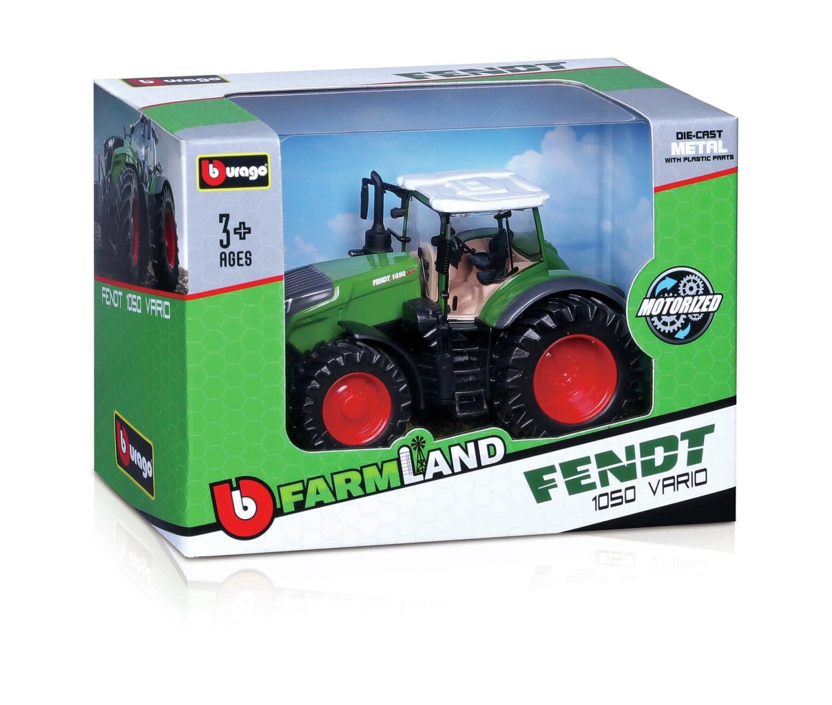 Lauku traktors Bburago 10 cm, 18-31610 cena un informācija | Rotaļlietas zēniem | 220.lv