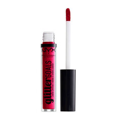 Lūpu krāsa NYX Glitter Goals Liquid Lipstick Reflector lipstick, 3 ml cena un informācija | Lūpu krāsas, balzāmi, spīdumi, vazelīns | 220.lv