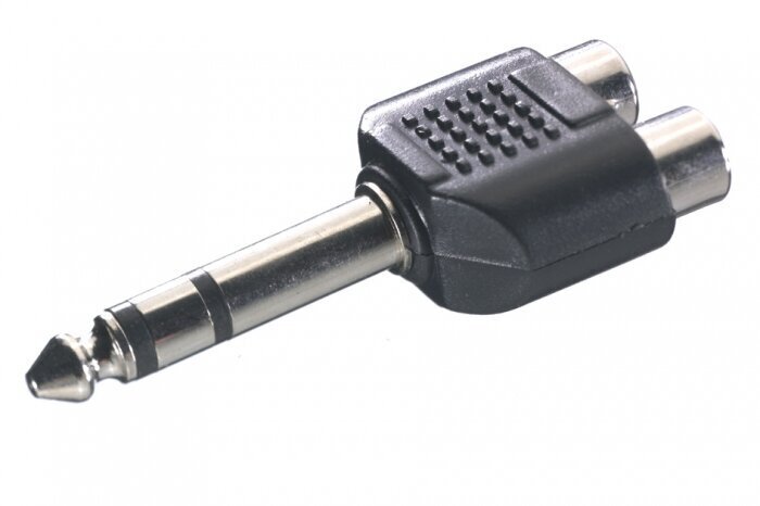 Adapteris VIVANCO 6.3 mm - RCA cena un informācija | Adapteri un USB centrmezgli | 220.lv