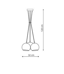 Light Prestige piekaramā lampa Rame 3 цена и информация | Люстры | 220.lv