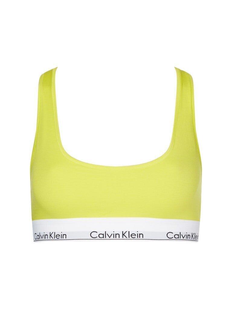 Krūšturis Calvin Klein BRALETTE, dzeltens 0000F3785E ZIR 42752 cena un informācija | Krūšturi | 220.lv