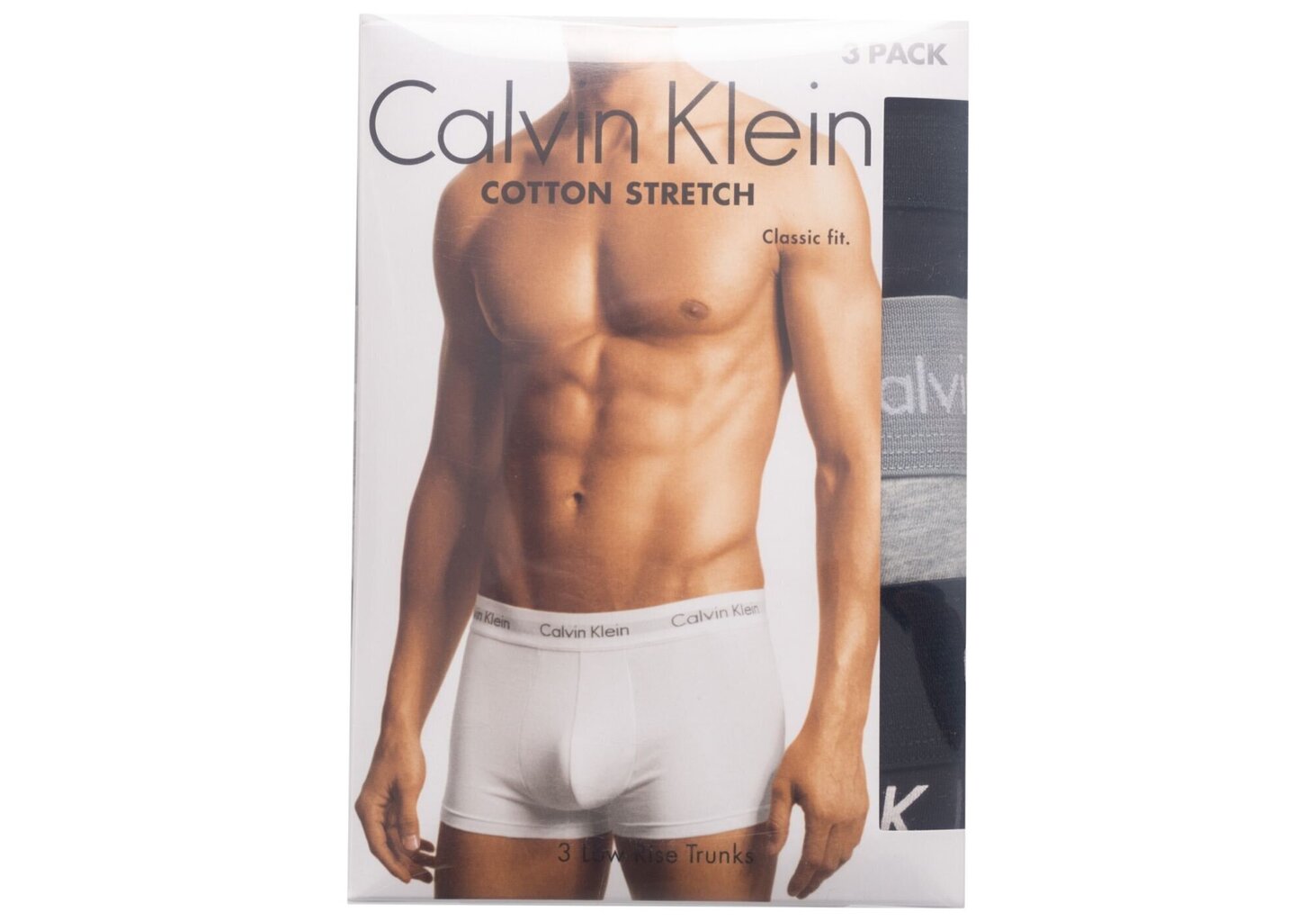 Apakšbikses vīriešiem Calvin Klein, 3 pāri, melnas/pelēkas U2664G YKS 44860 cena un informācija | Vīriešu apakšbikses | 220.lv