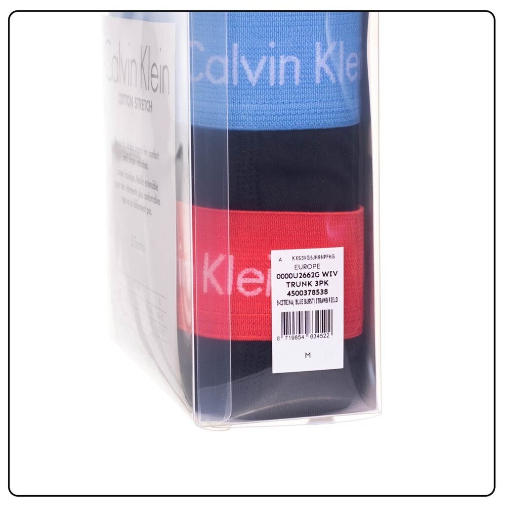 Apakšbikses vīriešiem Calvin Klein TRUNK 3PK, 3 pāri, melnas 0000U2662G WIC 42823 цена и информация | Vīriešu apakšbikses | 220.lv