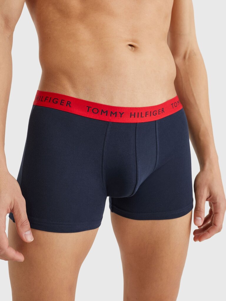 Bokseršorti vīriešiem Tommy Hilfiger, 3 pāri TRUNK WB NAVY UM0UM02324 0V4 43729 cena un informācija | Vīriešu apakšbikses | 220.lv