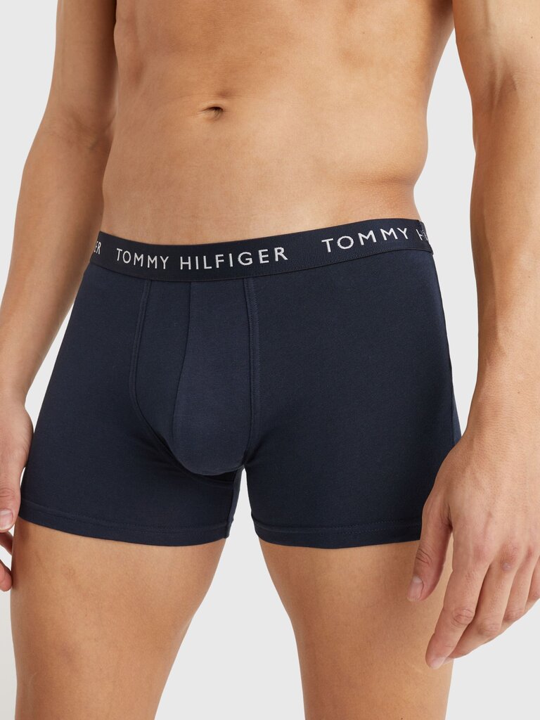 Bokseršorti vīriešiem Tommy Hilfiger, 3 pāri TRUNK WB NAVY UM0UM02324 0V4 43729 cena un informācija | Vīriešu apakšbikses | 220.lv