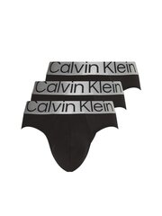 Apakšbikses vīriešiem Calvin Klein HIP BRIEF 3 pāri, melnas 000NB3129A 7V1 45197 цена и информация | Мужские трусы | 220.lv