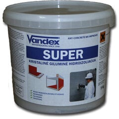 Кристаллическая гидроизоляция бетона Vandex Super, 5 кг цена и информация | Изоляционные материалы | 220.lv