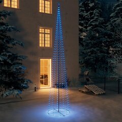 vidaXL Ziemassvētku koks, 752 zilas LED lampiņas, 160x500 cm cena un informācija | Mākslīgās egles, vainagi, statīvi | 220.lv