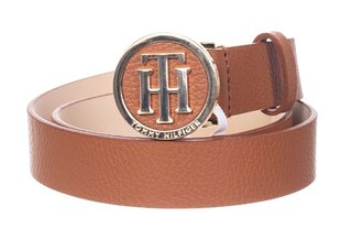 Sieviešu siksna Tommy Hilfiger TH ROUND BUCKLE BELT 3.0 BROWN AW0AW09487 RAI 29303 cena un informācija | Sieviešu jostas | 220.lv