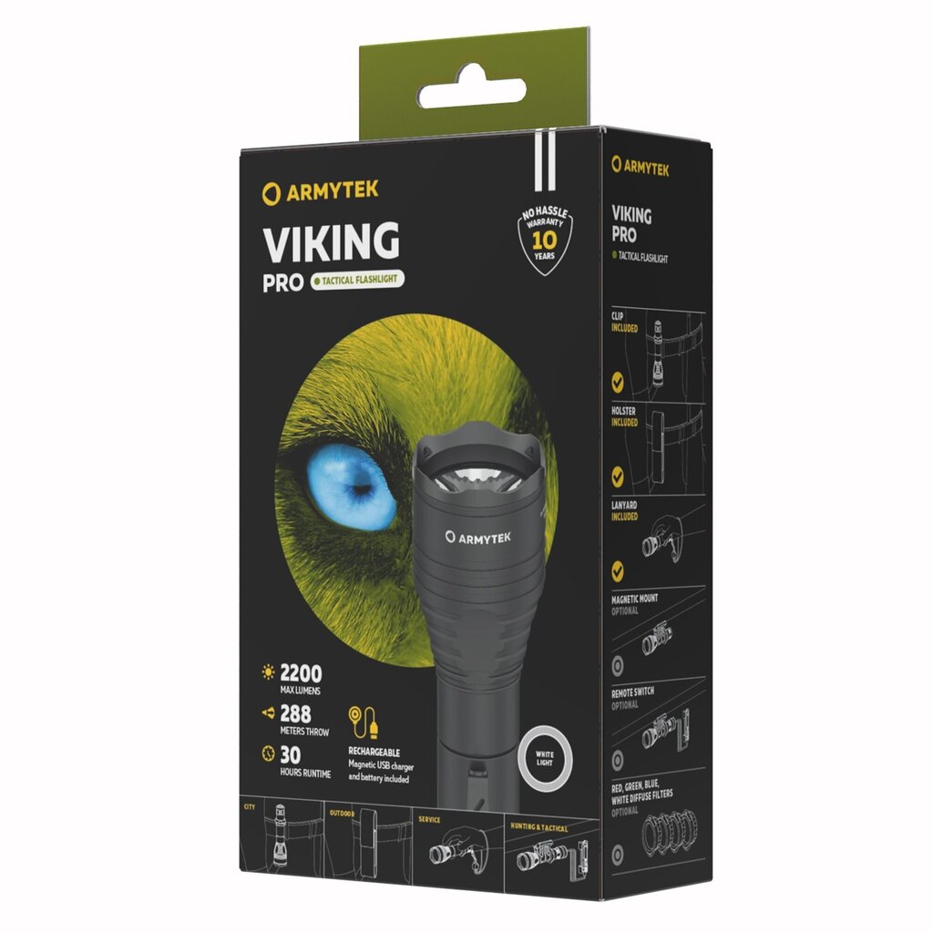 Lukturītis Armytek Viking Pro Magnet USB cena un informācija | Lukturi | 220.lv
