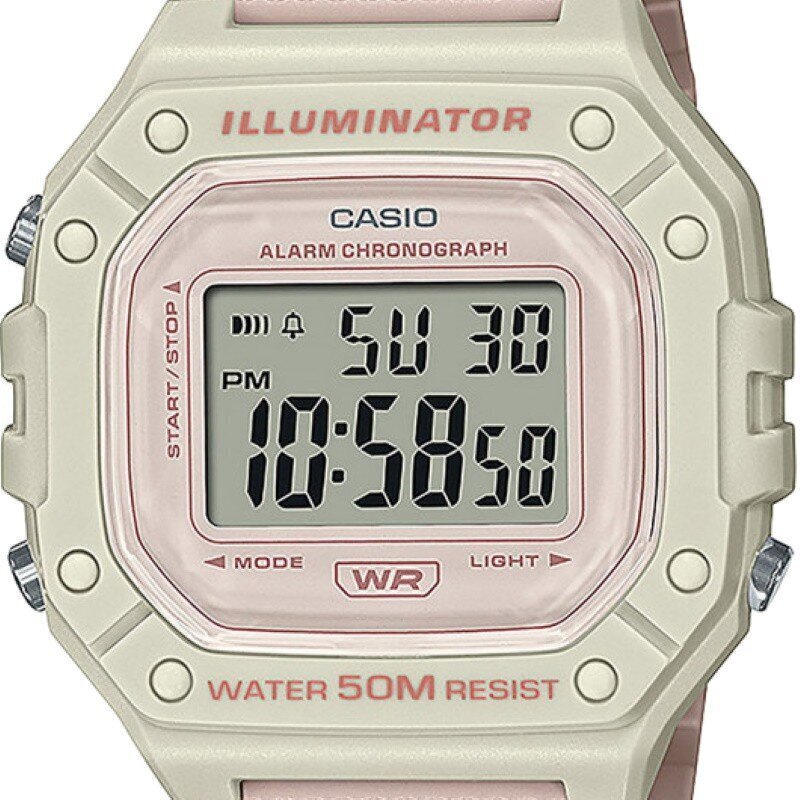 CASIO W-218HC-4A2VEF W-218HC-4A2VEF cena un informācija | Sieviešu pulksteņi | 220.lv