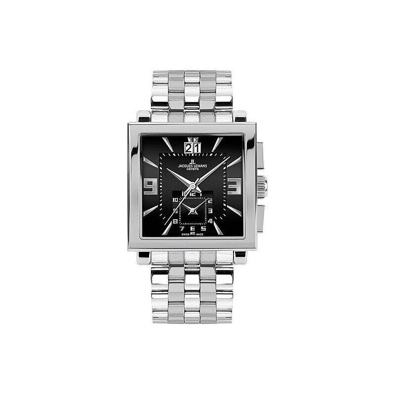 Vīriešu pulkstenis Jacques Lemans Geneve Quadrus G-207D цена и информация | Vīriešu pulksteņi | 220.lv