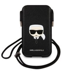 Универсальная сумка для мобильного телефона Karl Lagerfeld 6,7" Pouch Black цена и информация | Чехлы для телефонов | 220.lv