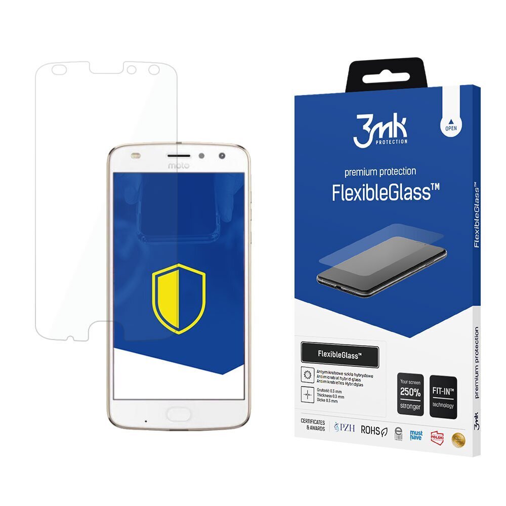 Aizsargstikls FlexibleGlass, piemērots Lenovo Moto Z2 Play cena un informācija | Ekrāna aizsargstikli | 220.lv