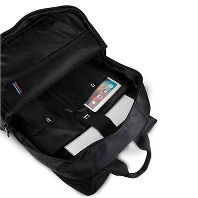 Backpack16 collu BMW klēpjdatora/planšetdatora mugursoma BMBPCO15CAPNBK melna oglekļa tumši krāsaina svītra cena un informācija | Somas, maciņi | 220.lv