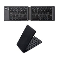 Salokāma bezvadu Techly tastatūra, Bluetooth US QWERTY, melna cena un informācija | Klaviatūras | 220.lv