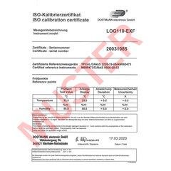 Temperatūras un mitruma datu reģistrētājs LOG110-EXF 31.1045 cena un informācija | Meteostacijas, āra termometri | 220.lv