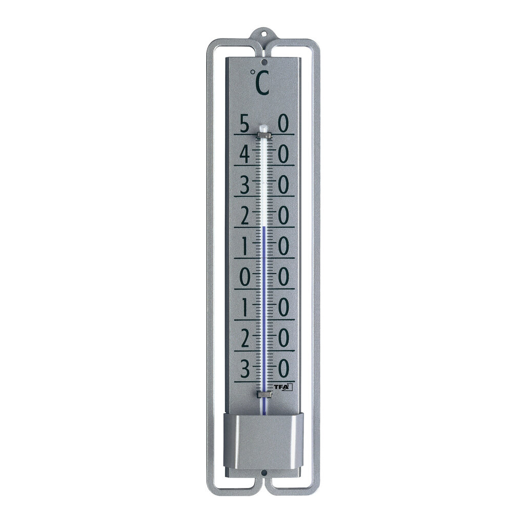 Metāla iekštelpu/āra termometrs NOVELLI DESIGN 12.2001.54 cena un informācija | Meteostacijas, āra termometri | 220.lv
