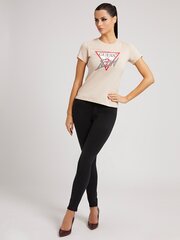 Женская футболка Guess SS CN ICON TEE, бежевая W2RI07I3Z11 G1G2 42620 цена и информация | Футболка женская | 220.lv