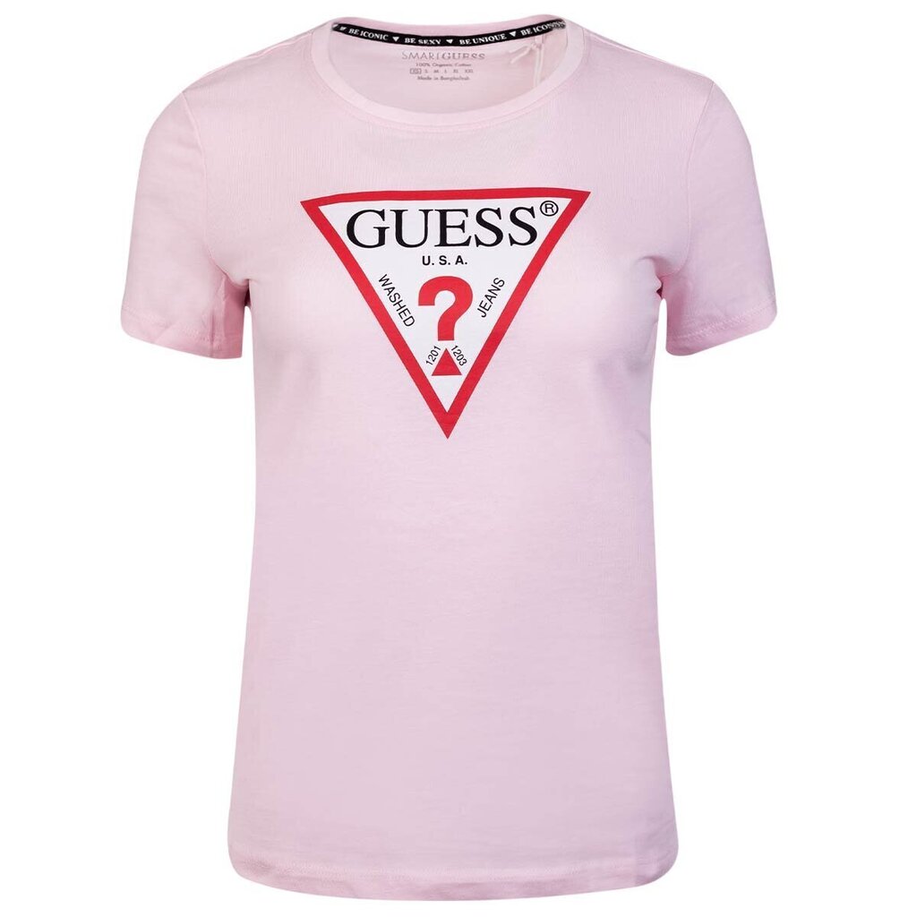 Sieviešu T-krekls Guess T-SHIRT SS CN ORIGINAL TEE PINK W1YI1BI3Z11 G6K9 43518 cena un informācija | T-krekli sievietēm | 220.lv