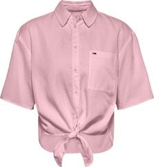 Женская рубашка Tommy Hilfiger TJW FRONT TIE SHIRT, розовая DW0DW12900 THE 44863 цена и информация | Женские футболки | 220.lv