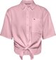 Krekls sievietēm Tommy Hilfiger TJW FRONT TIE SHIRT, rozā DW0DW12900 THE 44863 цена и информация | T-krekli sievietēm | 220.lv