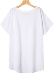 Женская футболка Glo Story White WPO P7092 WPO P7092/M/L цена и информация | Футболка женская | 220.lv