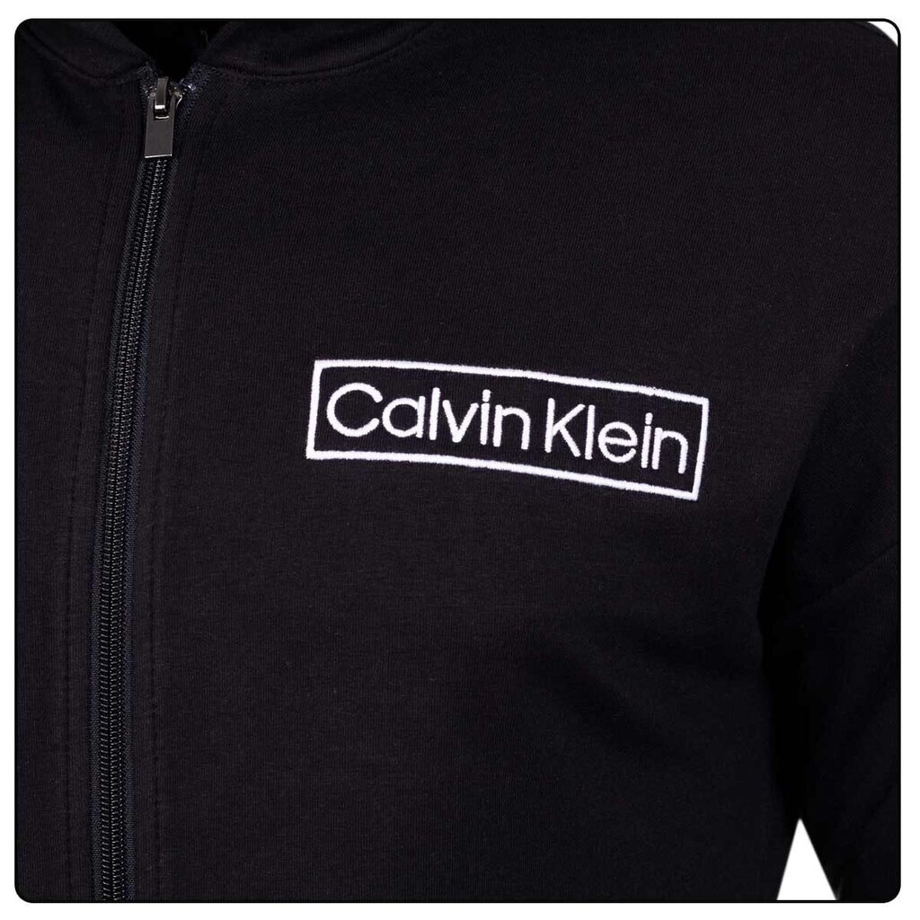 Vīriešu sporta jaka ar kapuci Calvin Klein FULL ZIP HOODIE BLACK 000NM2273E UB1 43352 cena un informācija | Vīriešu T-krekli | 220.lv