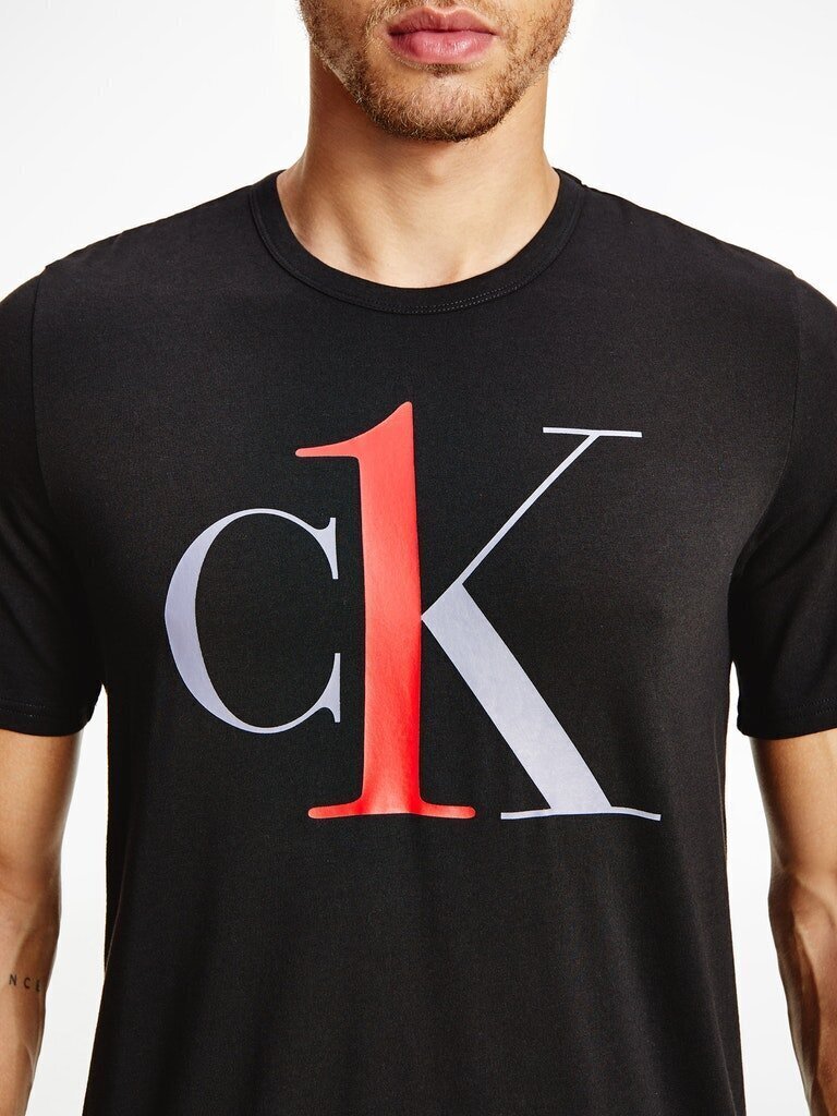 T-krekls vīriešiem Calvin Klein S/S CREW NECK, melns 000NM1903E WK5 42554 cena un informācija | Vīriešu T-krekli | 220.lv