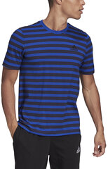 Adidas T-Krekli M Stripy Sj Tee Blue Black HE1854 HE1854/XL cena un informācija | Vīriešu T-krekli | 220.lv