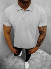 Vīriešu gaiši pelēks polo krekls "Casual" JS/8T80/2-47003-XXL cena un informācija | Vīriešu T-krekli | 220.lv