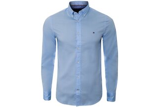 Мужская рубашка TOMMY HILFIGER CORE STRETCH SLIM POPLIN SHIRT, голубая 0867894704 474 цена и информация | Мужские рубашки | 220.lv