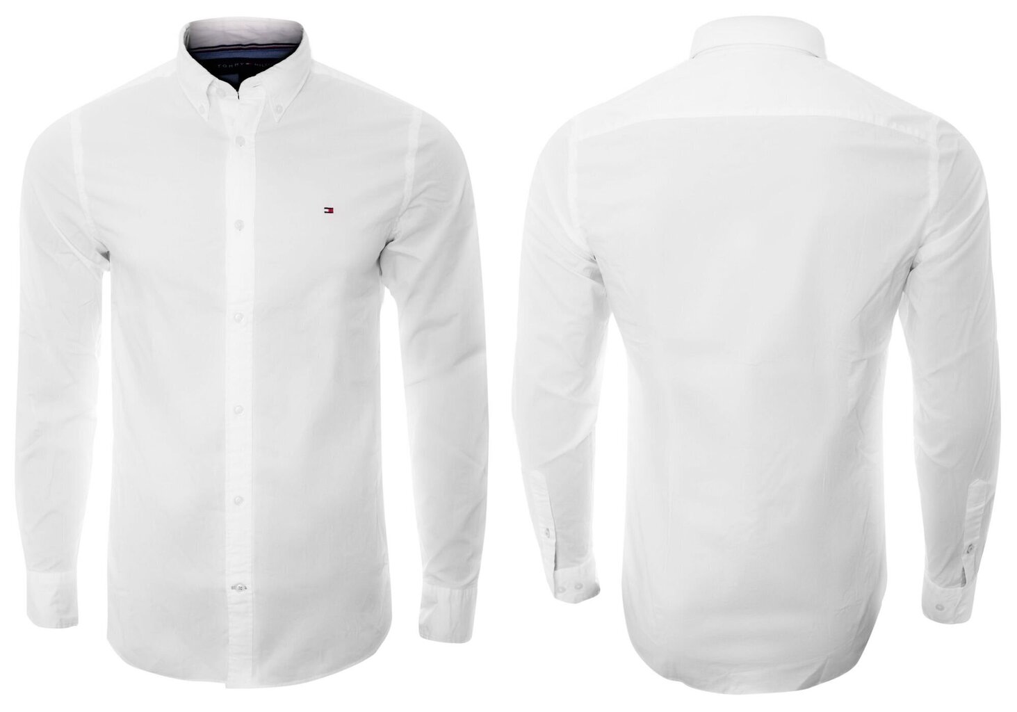 Krekls vīriešiem TOMMY HILFIGER CORE STRETCH SLIM POPLIN SHIRT, balts 867894704 100 цена и информация | Vīriešu krekli | 220.lv