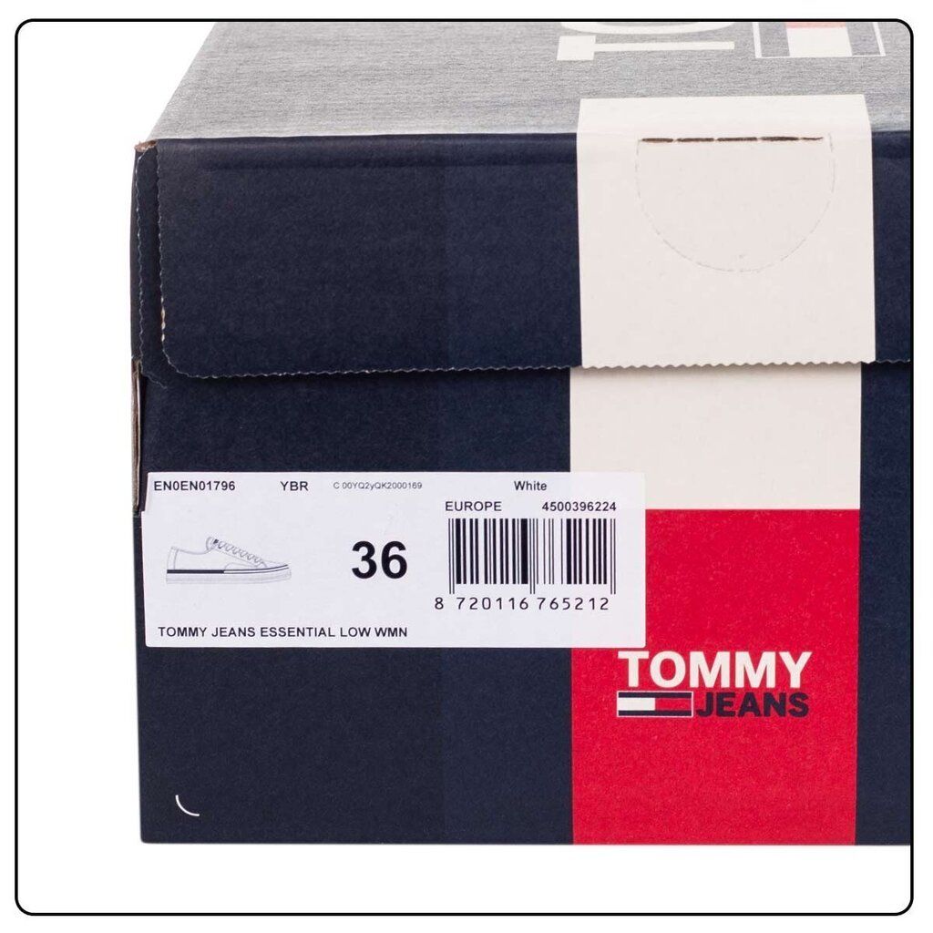 Sieviešu kedas Tommy Hilfiger TOMMY JEANS ESSENTIAL LOW WMN, baltas EN0EN01796 YBR 44101 цена и информация | Sporta apavi sievietēm | 220.lv