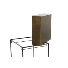 Mazs galdiņš DKD Home Decor Melns Bronza Metāls (40.5 x 40.5 x 60.5 cm) cena un informācija | Žurnālgaldiņi | 220.lv
