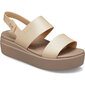 Crocs™ Brooklyn Metallic Low Wedge Women's 167527 цена и информация | Sieviešu sandales | 220.lv