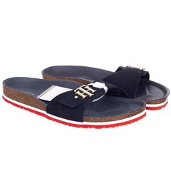 Женские тапочки Tommy Hilfiger TH MOLDED FOOTBED FLAT SANDAL NAVY FW0FW06244 0GY 44131 цена и информация | Шлепанцы, тапочки для женщин | 220.lv