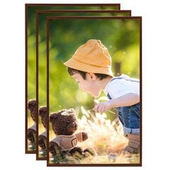 332199 vidaXL Photo Frames Collage 3 pcs for Table Bronze 13x18cm MDF цена и информация | Рамки, фотоальбомы | 220.lv