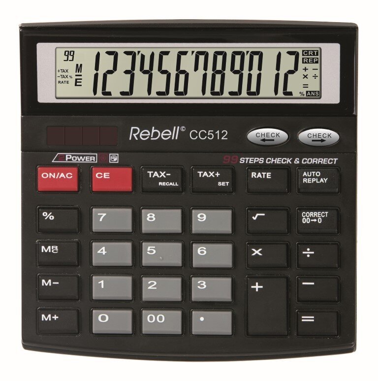 Galda kalkulators Rebell CC512 цена и информация | Kancelejas preces | 220.lv