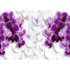 Fototapetes - Orhidejas un dimanti cena un informācija | Fototapetes | 220.lv