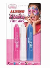 Мелки для грима Alpino Fiesta girls, 3 цвета цена и информация | Карнавальные костюмы, парики и маски | 220.lv