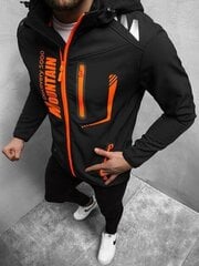 Melna vīriešu jaka ar oranžām detaļām "Ero" JS/HH026/1-47280-XXL цена и информация | Мужские куртки | 220.lv