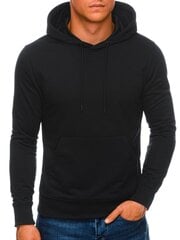 Vīriešu džemperis ar kapuci Edoti B1213 melns cena un informācija | Vīriešu jakas | 220.lv