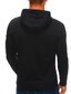 Vīriešu džemperis ar kapuci Edoti B1213 melns cena un informācija | Vīriešu jakas | 220.lv