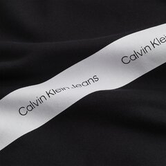 Vīriešu džemperis Calvin Klein CONTRAST INSTIT, melns J30J320623 BEH 45189 цена и информация | Мужские толстовки | 220.lv