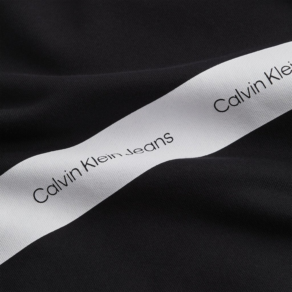 Vīriešu džemperis Calvin Klein CONTRAST INSTIT, melns J30J320623 BEH 45189 цена и информация | Vīriešu jakas | 220.lv